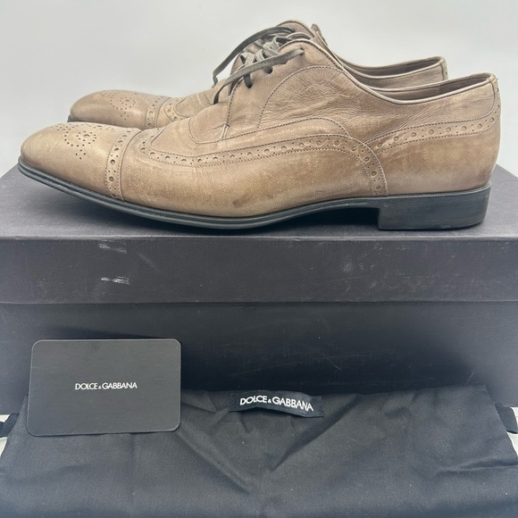 Dolce & Gabbana Men’s Derby Canguro Lucido Business Shoes US Size 8  UK 7 IT 40 - Picture 5 of 16